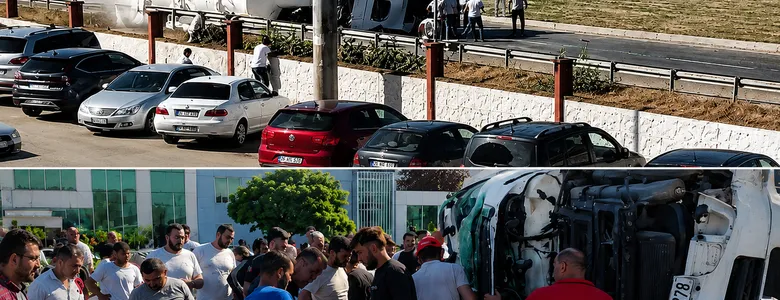 Hastane önünde feci kaza: Biri doktor 2 yaralı