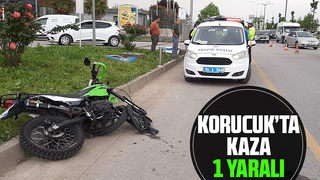 Hatalı sollama kazayı beraberinde getirdi: 1 yaralı 