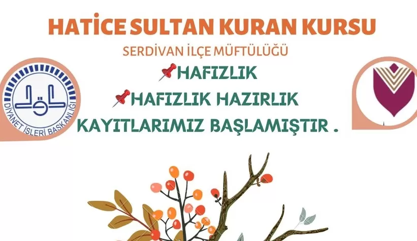 Hatice Sultan Kur'an Kursu'nda kayıtlar başladı