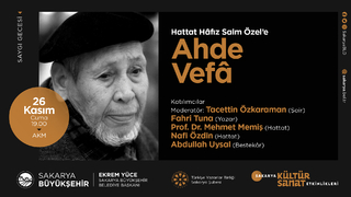 Hattat Saim Özel’e saygı gecesi