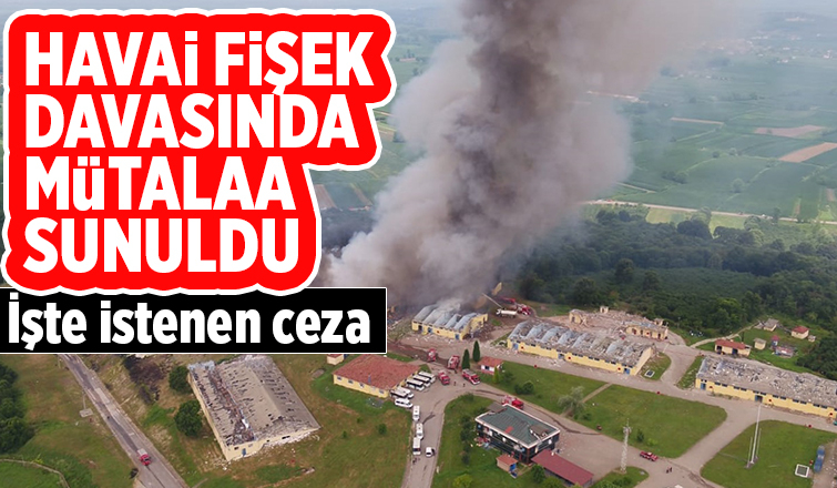 Havai fişek davasında istenen ceza belli oldu