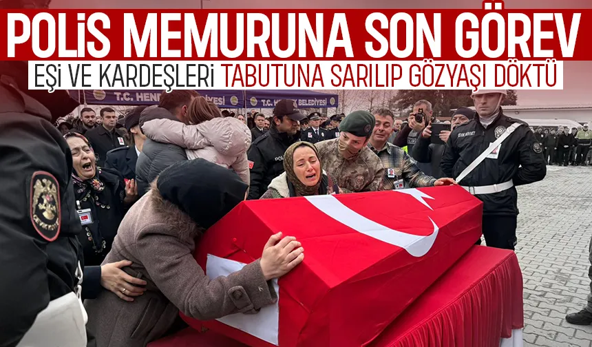 Hayatını kaybeden polis için tören düzenlendi