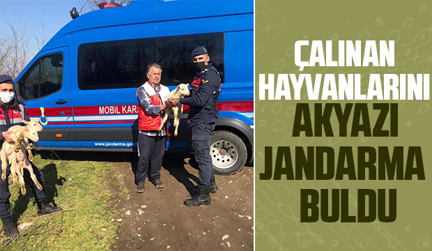 Hayvan hırsızları jandarmadan kaçamadı