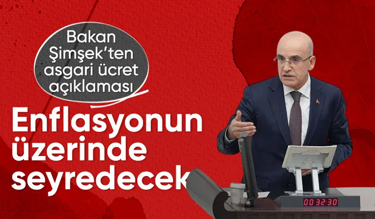 Hazine ve Maliye Bakanı Mehmet Şimşek'ten asgari ücret ve enflasyon açıklaması