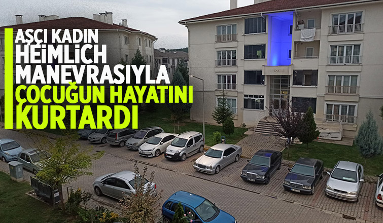 Heimlich manevrası ile küçük çocuğun hayatını kurtardı