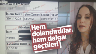 Hem dolandırdılar hem dalga geçtiler!