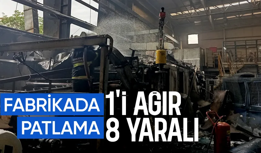 Hendek 2. OSB'de fabrikad apatlama: 1'i ağır 8 yaralı