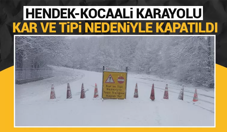 Hendek-Kocaali karayolunda kar engeli