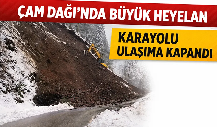 Hendek-Kocaali yolunda heyelan; ulaşıma kapandı