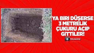 Hendek'te çukur tepkisi