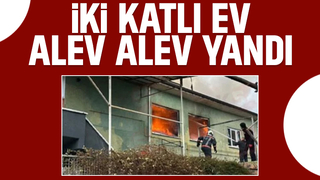 Hendek'te ev yangını