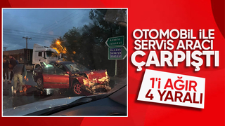 Hendek te feci kaza 4 yaralı