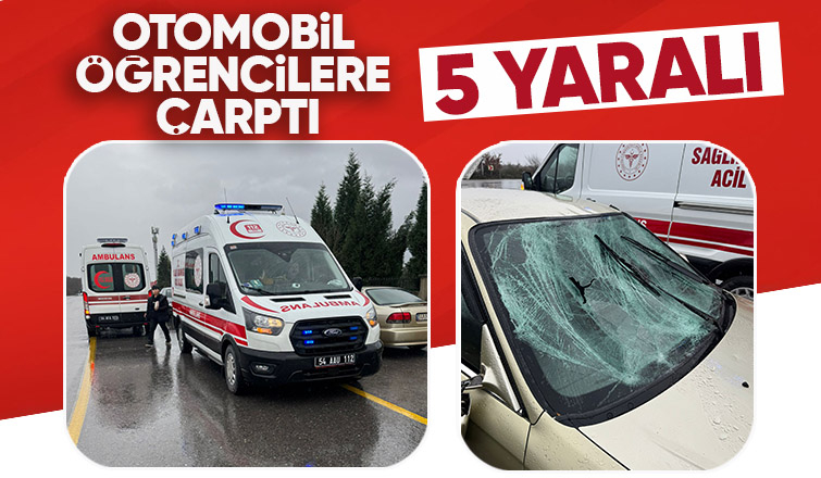 Hendek te kaza 5 yaralı