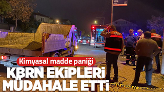 Hendek'te kimyasal madde paniği