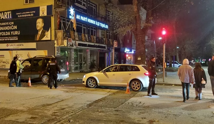 Hendek'te polis uygulaması
