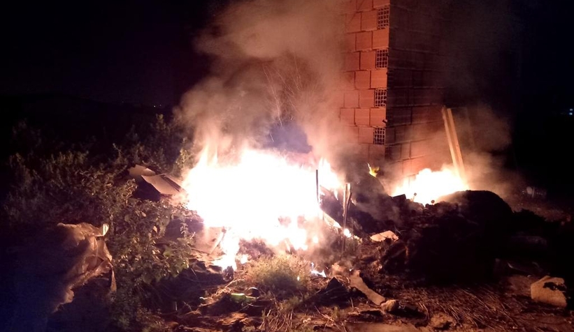 Hendek'te yangın paniği