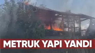 Hendek'te yangın