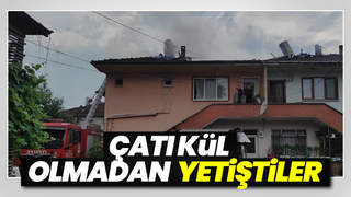 Hendek'te yangın