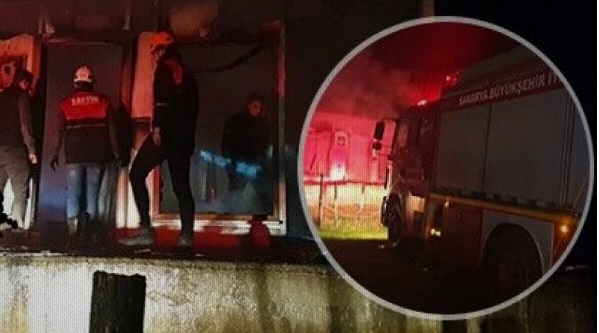 Hendek’te korkutan patlama