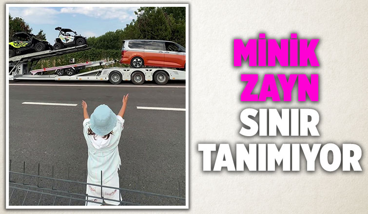 Henüz 4 yaşında, 20 metrelik tıra üç araç yükledi