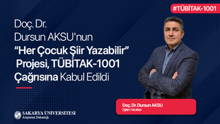 Her Çocuk Şiir Yazabilir Projesi, TÜBİTAK-1001 çağrısına kabul edildi
