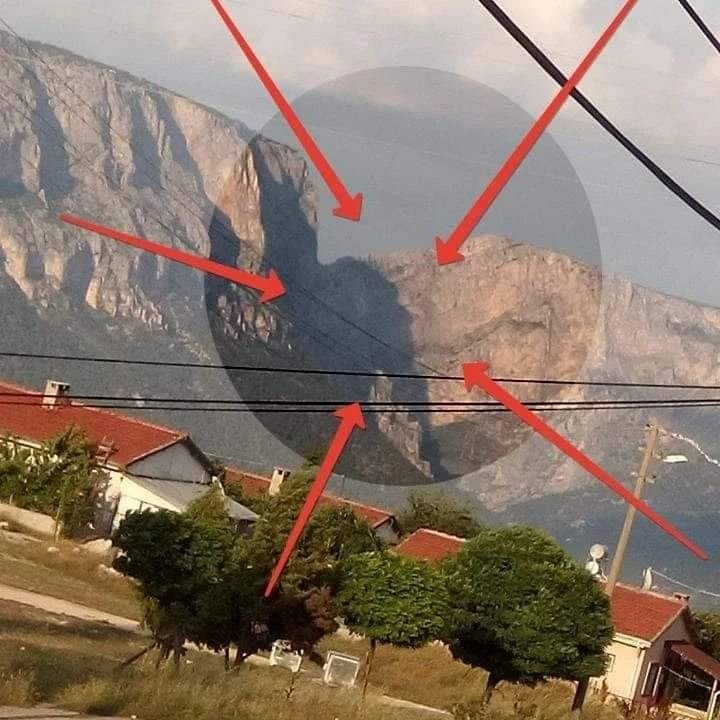 Her yıl görülen Atatürk silüeti bu yıl da görüldü