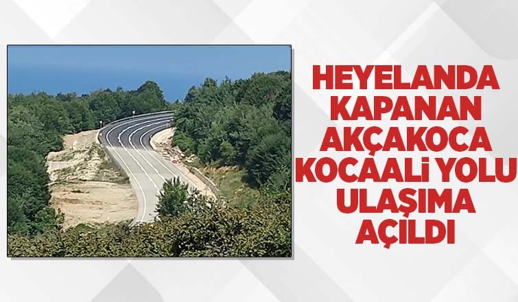 Heyelanda kapanan Karadeniz sahil yolu trafiğe açıldı