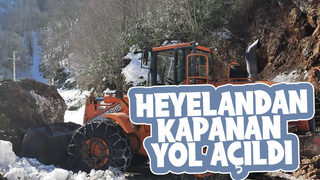Heyelandan kapanan yol açıldı
