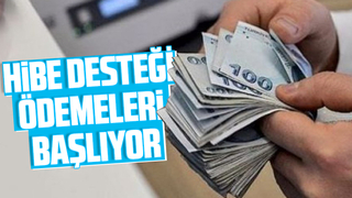 Hibe desteği ödemeleri başlıyor
