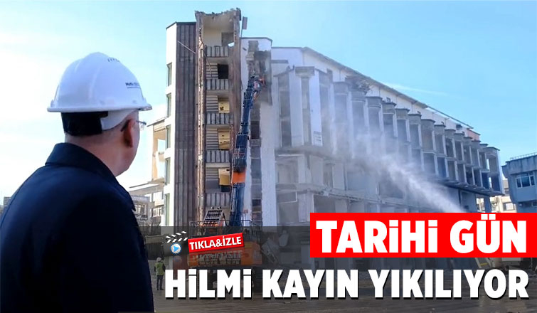 Hilmi Kayın İş Merkezi'nin yıkımına başlandı