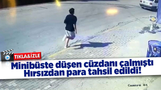 Hırsızdan para tahsil edildi