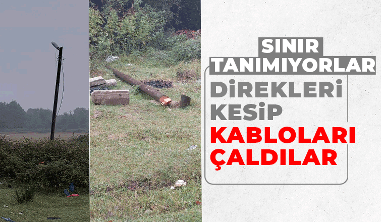 Hırsızlar kabloları çaldı, vatandaş internetsiz kaldı