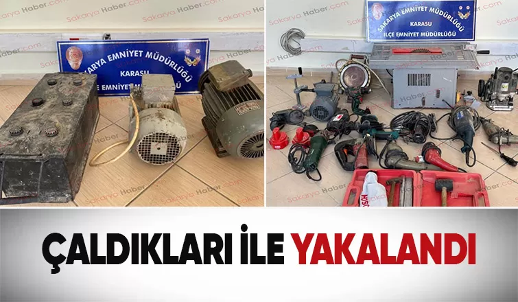 Hırsızlık şüphelisi yakayı ele verdi
