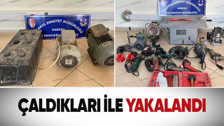 Hırsızlık şüphelisi yakayı ele verdi