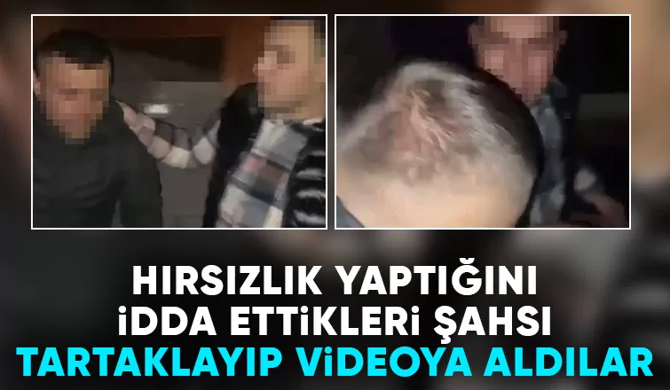 Hırsızlık şüphelisini tartaklayıp sosyal medyada paylaştılar