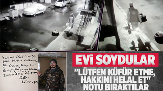 Hırsızlık yaptıkları evin duvarına hakkını helal et yazdılar