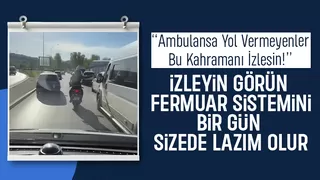 Hızır Gibi Yetişti: Motosiklet Sürücüsünden Ambulansa Hayat Kurtaran Öncülük