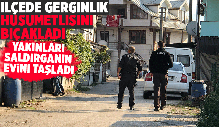 Husumetlisi tarafından bıçaklanan genç ağır yaralandı