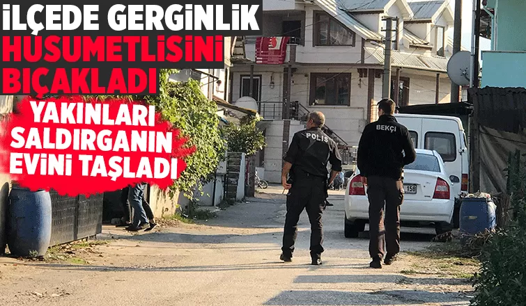 Husumetlisi tarafından bıçaklanan genç ağır yaralandı