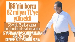 İBB'nin 3,5 yılda toplam borcu 82 milyar TL'yi buldu