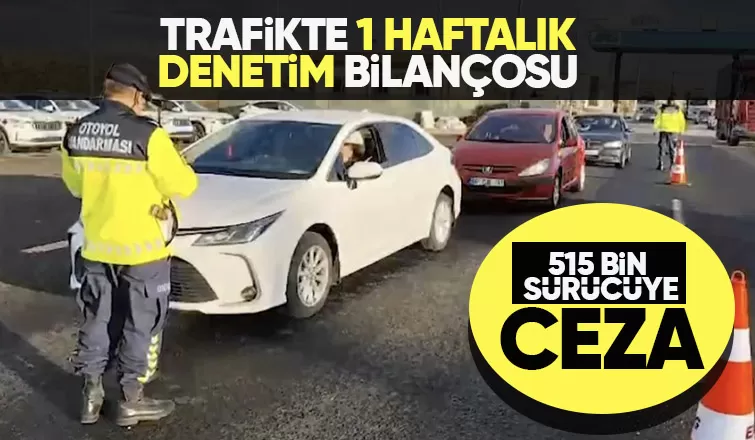 İçişleri Bakanlığı açıkladı: Ekim ayında 2 milyon 855 bin araç denetlendi