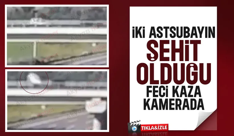 İki astsubay şehit olmuştu, yürek yakan kaza kamerada
