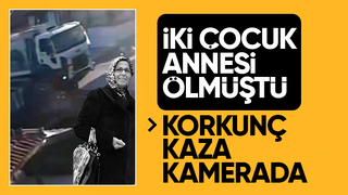 İki çocuk annesinin öldüğü kaza kamerada