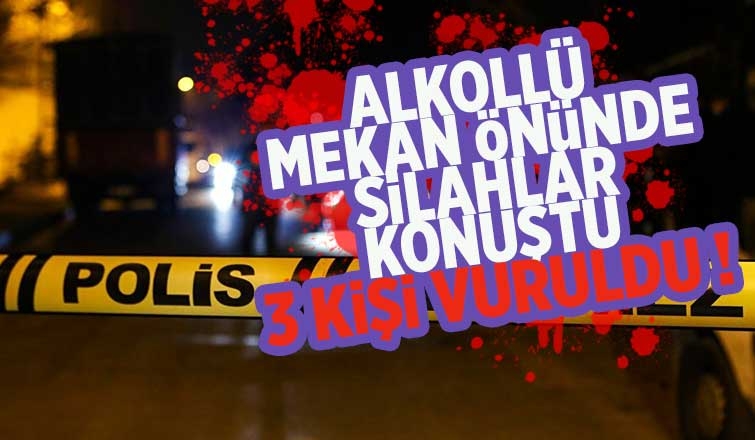 İki grubun kavgasında 3 kişi silahla vuruldu