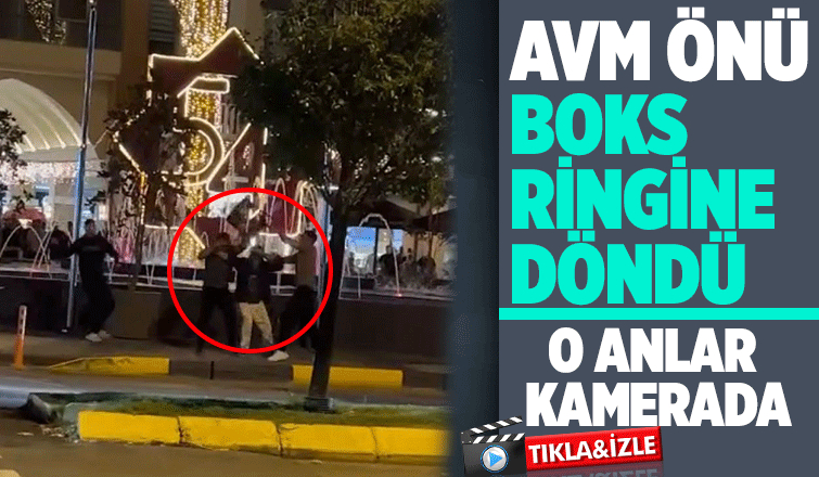 İki grup cadde ortasında birbirine girdi: Sandalyeler havada uçuştu