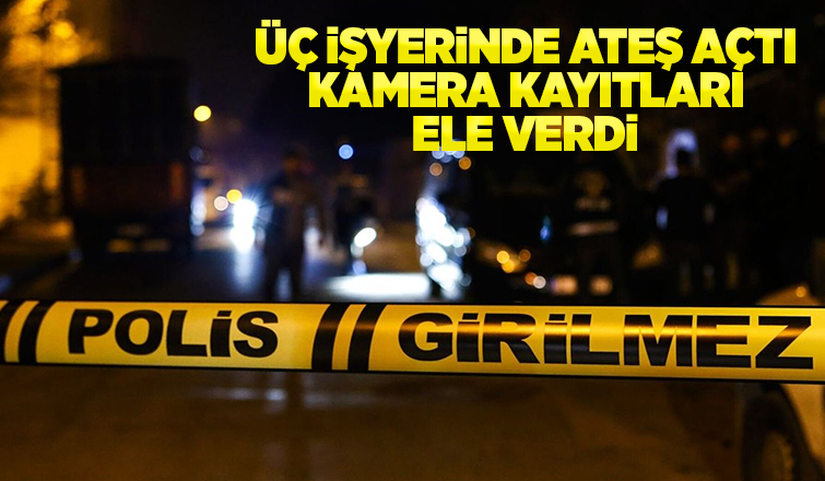 İki ilçede iş yerlerine silahla saldırdı