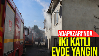 İki katlı evde yangın çıktı