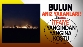 İki mahallede anız yangınları kontrolden çıktı