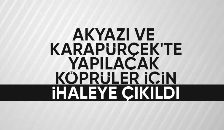 İki mahallede köprü yapılacak