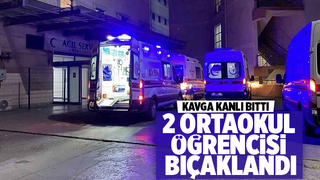 İki öğrenci bıçaklandı